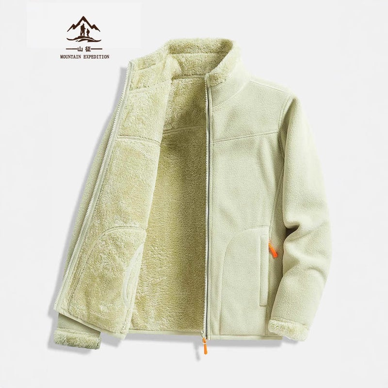 Fleece Jacket For Women And Men, Fleece-Lined Jacket, Coral Fleece Fleece Sweatshirt Jacket, Warm Coral Fleece Jacket - Image 2